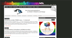 Desktop Screenshot of farbspektrum.info