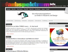 Tablet Screenshot of farbspektrum.info